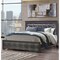 Global Furniture Usa Traditional Glam Croc Pompei Metallic Grey Full Bed Group With Led 2875 - alternate 3